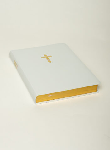 Bibel 2026 vit konstskinn slim